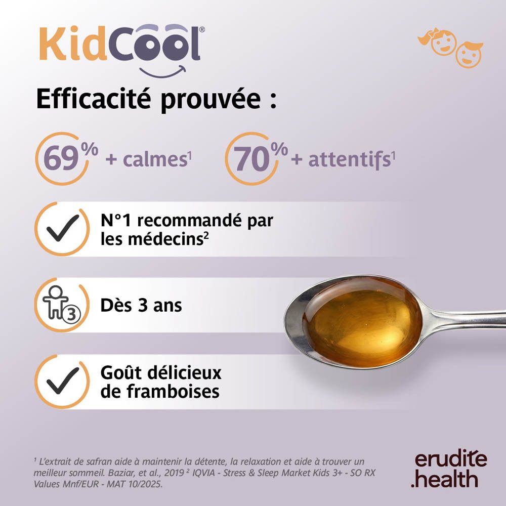 Boîte avec '150ml', '30 jours' et description française 'Détente & relaxation'.