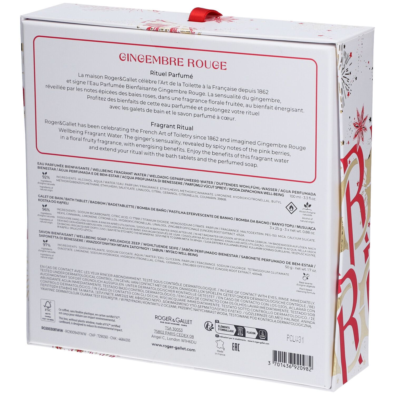 Roger & Gallet Gingembre Rouge Gift Set
