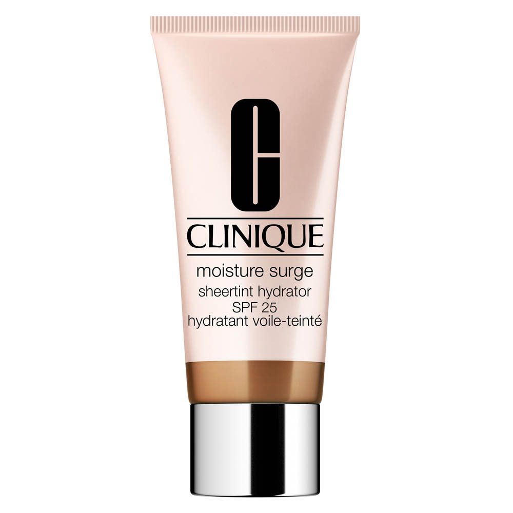 Un tube de Clinique Moisture Surge Sheertint Hydrator SPF 25.