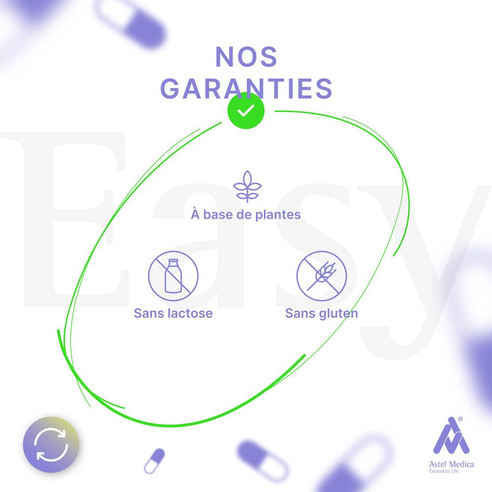 Easy Transil NF Boîte de 32 gélules, étiquetage français, côté.