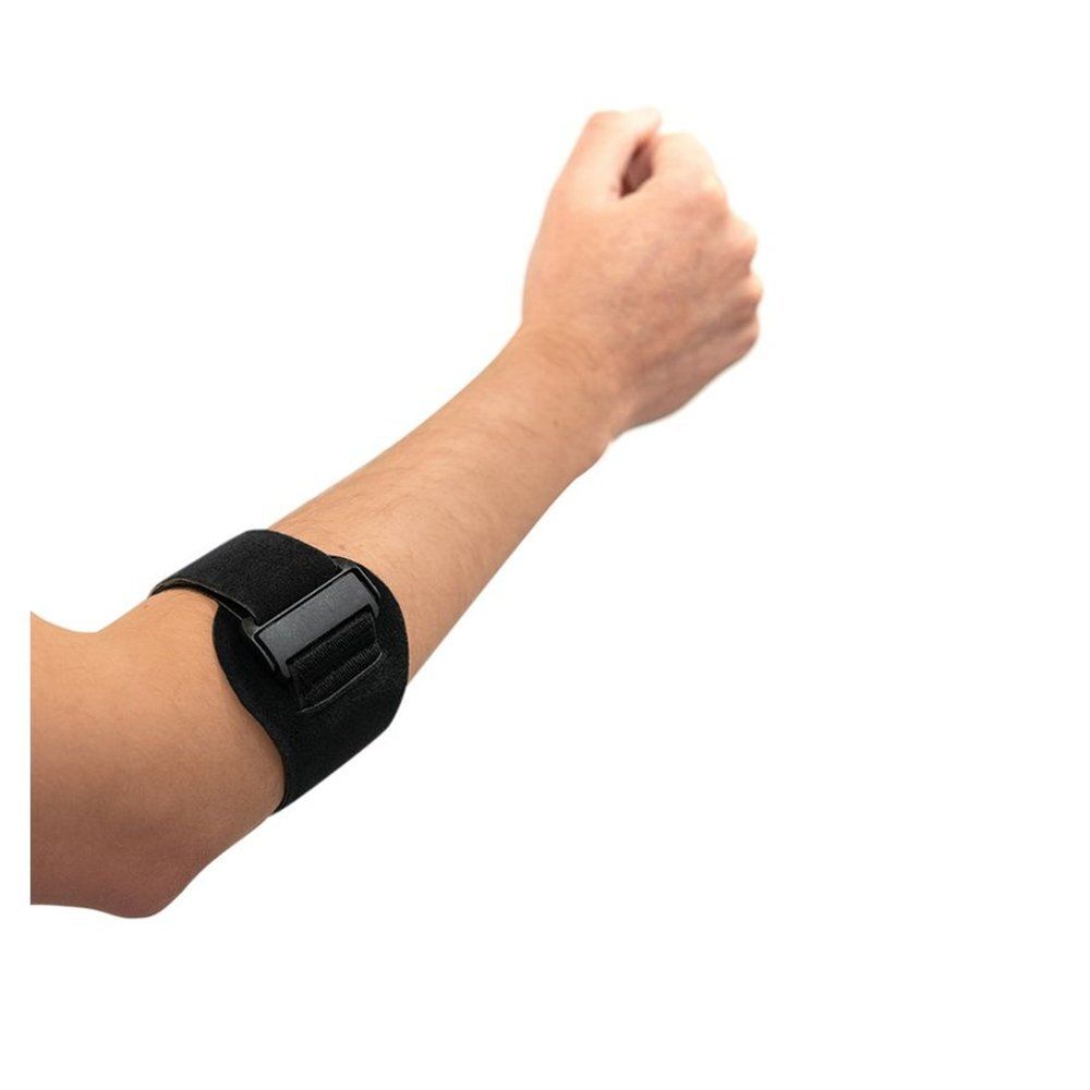 DONJOY EpiForce Strong Spange elleboogbrace afgebeeld op verpakking.