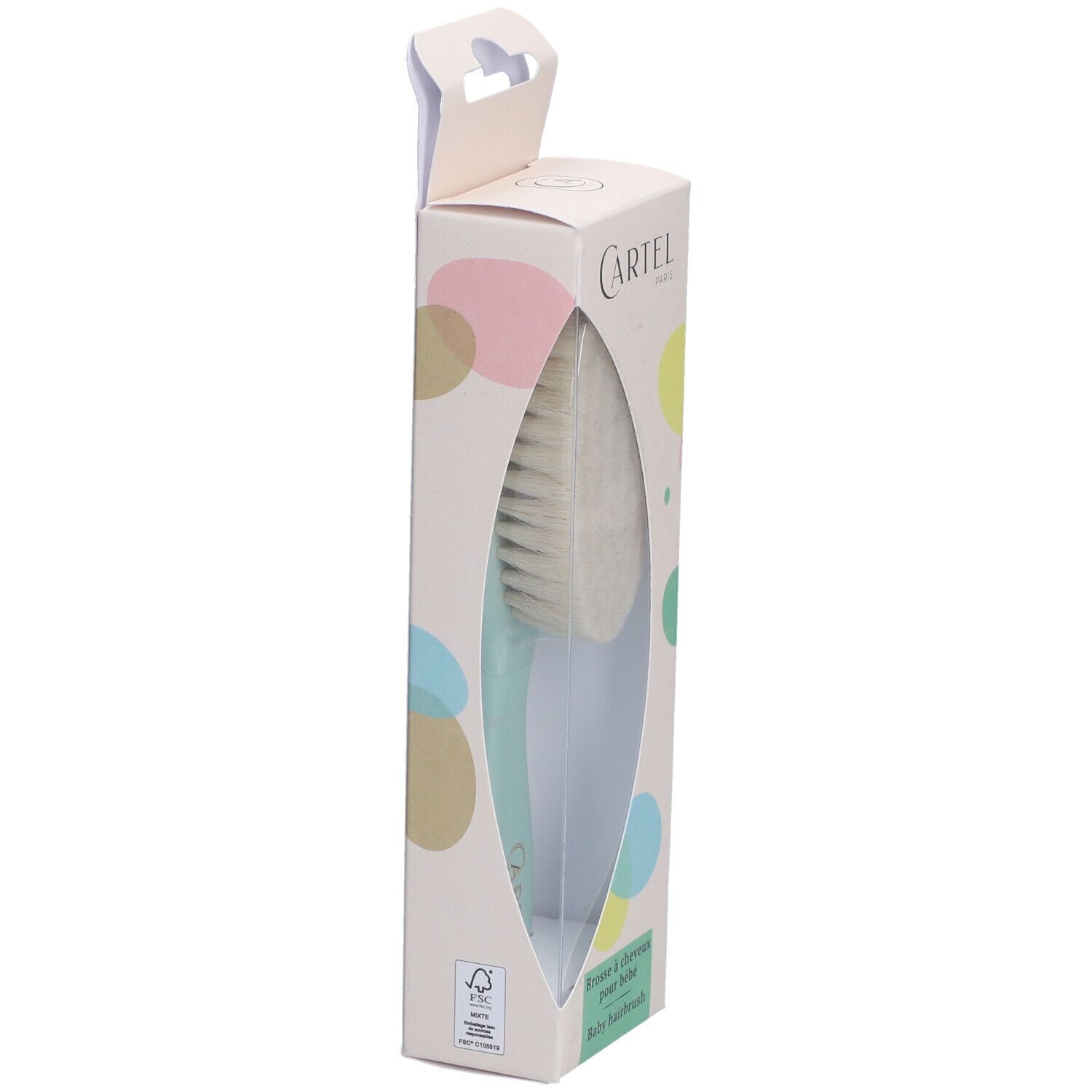 Cartel Brosse Cheveux Bébé Verte