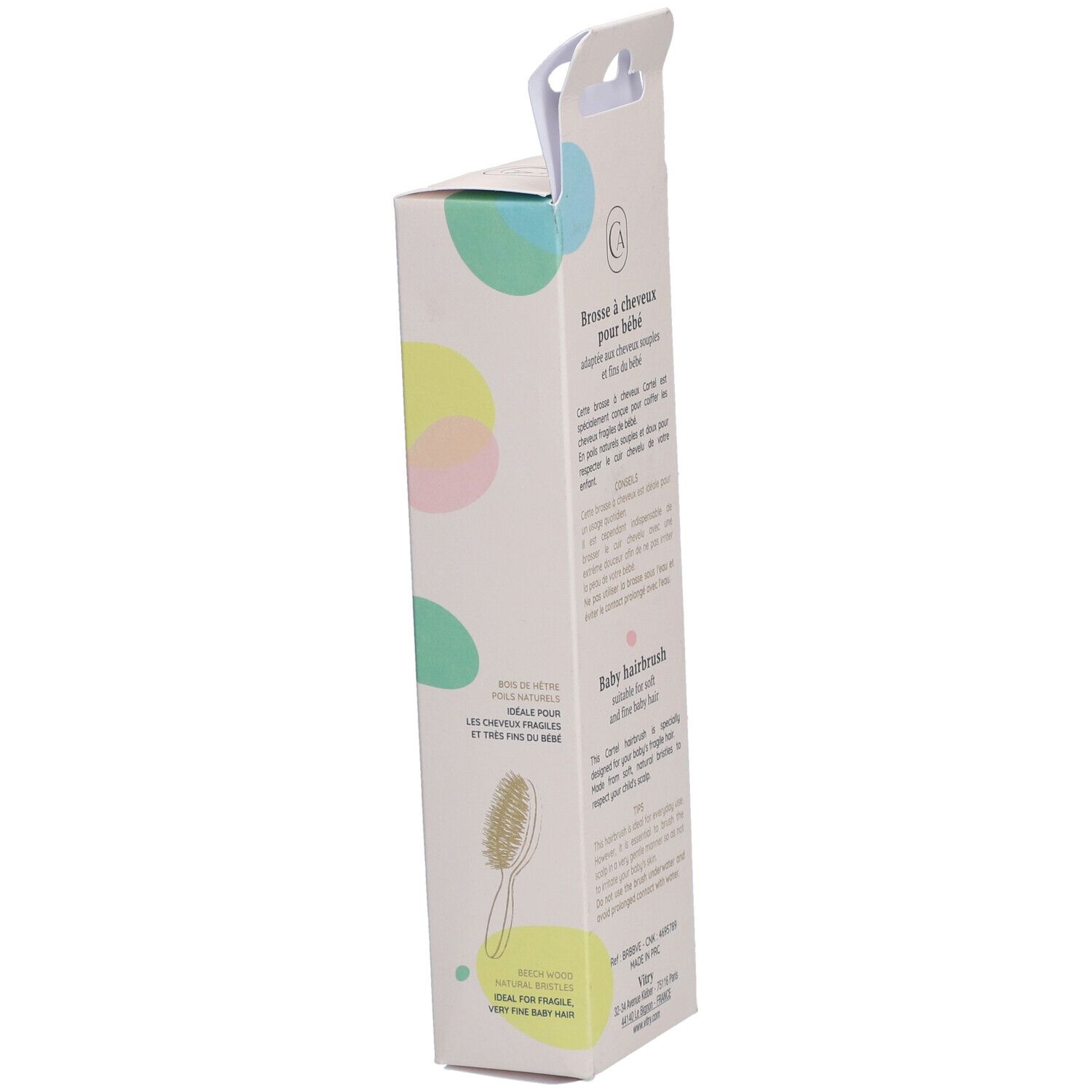Cartel Brosse Cheveux Bébé Verte