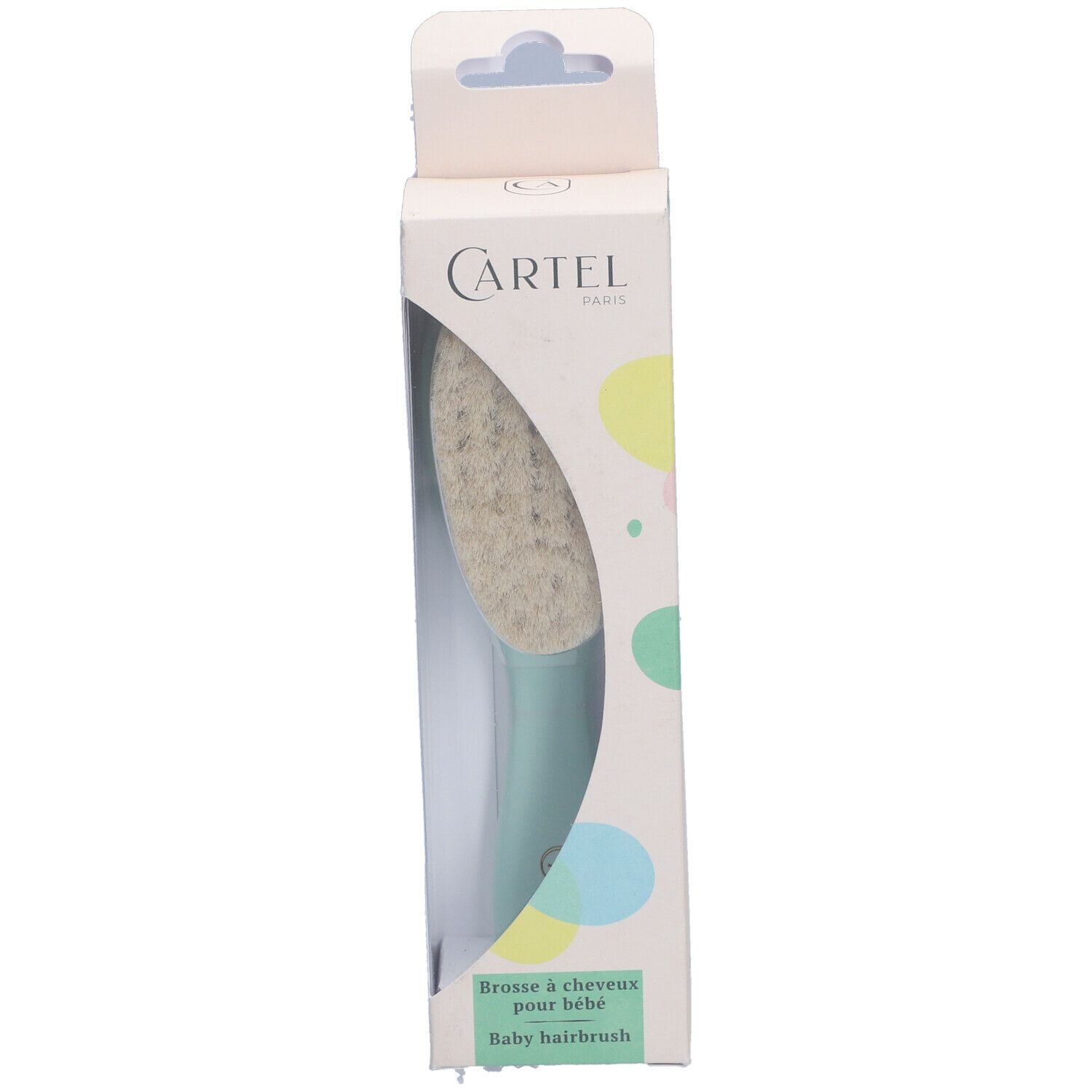 Cartel Brosse Cheveux Bébé Verte