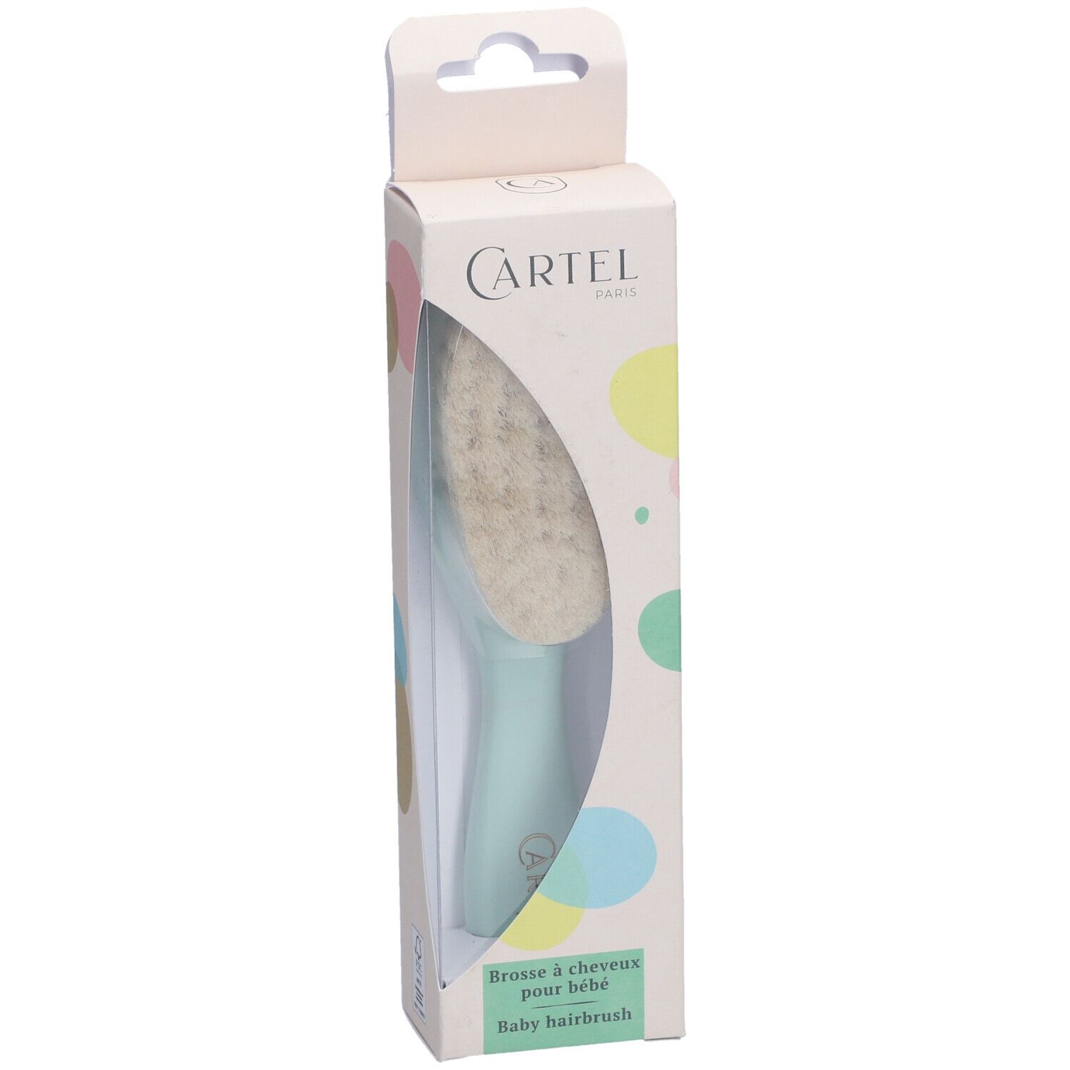 Cartel Brosse Cheveux Bébé Verte