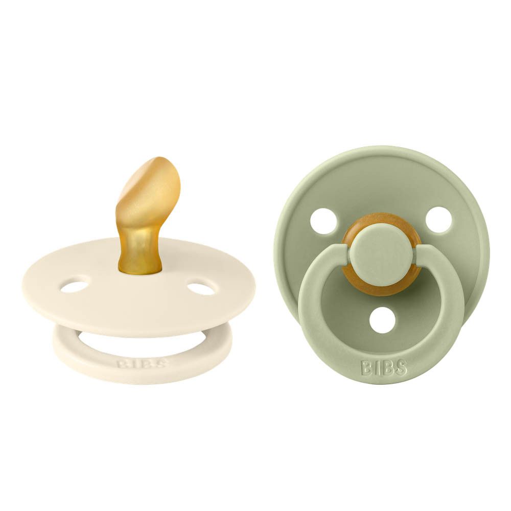 BIBS Fopspeen Anatomic Ivory - Sage 0-6 Maanden