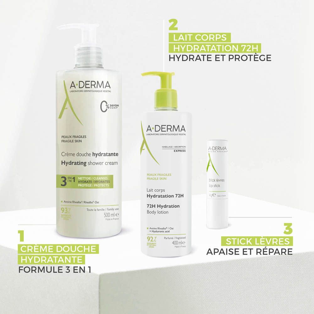 Texture de crème. Texte: Vloeibaar, non collant, absorption rapide, parfum subtil.