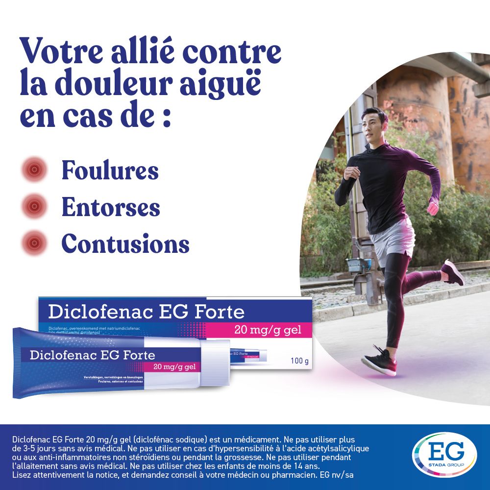Visuel publicitaire : Votre allié contre la douleur aiguë, image du produit.