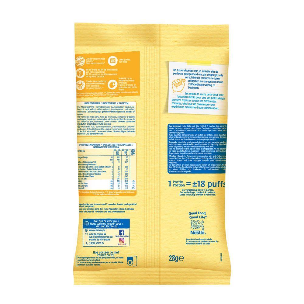 Nestle Baby Snack Puffy Puffs Natuur