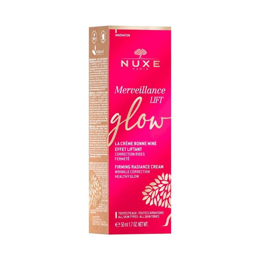 Nuxe Merveillance Lift Glow crème tube en doosje, rood.