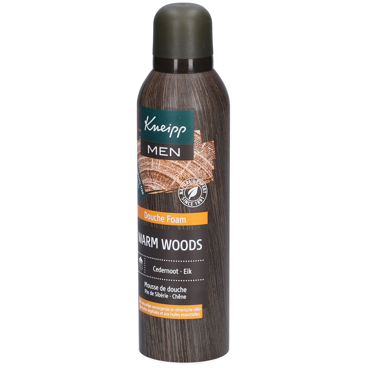 Kneipp Men Warm Woods Mousse de Douche Pin de Sibérie - Chêne