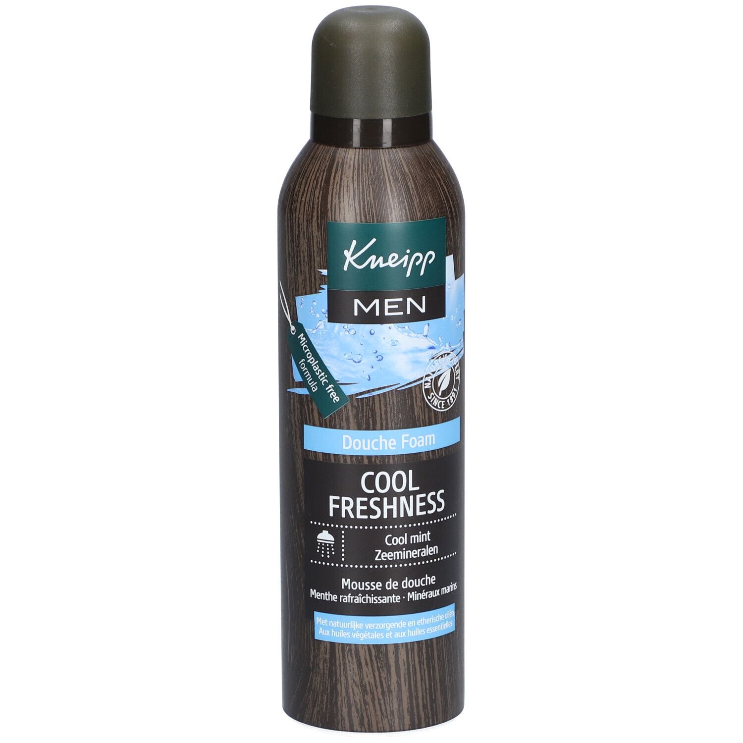 Kneipp Men Cool Freshness Mousse de Douche Menthe Rafraîchissante - Minéraux Marins