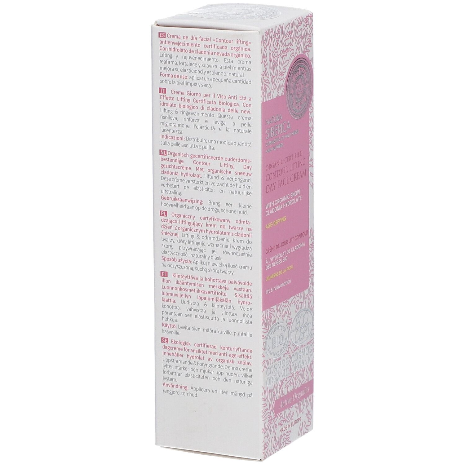 Organic Certified Contour Lifting Age-Defying Day Face Cream