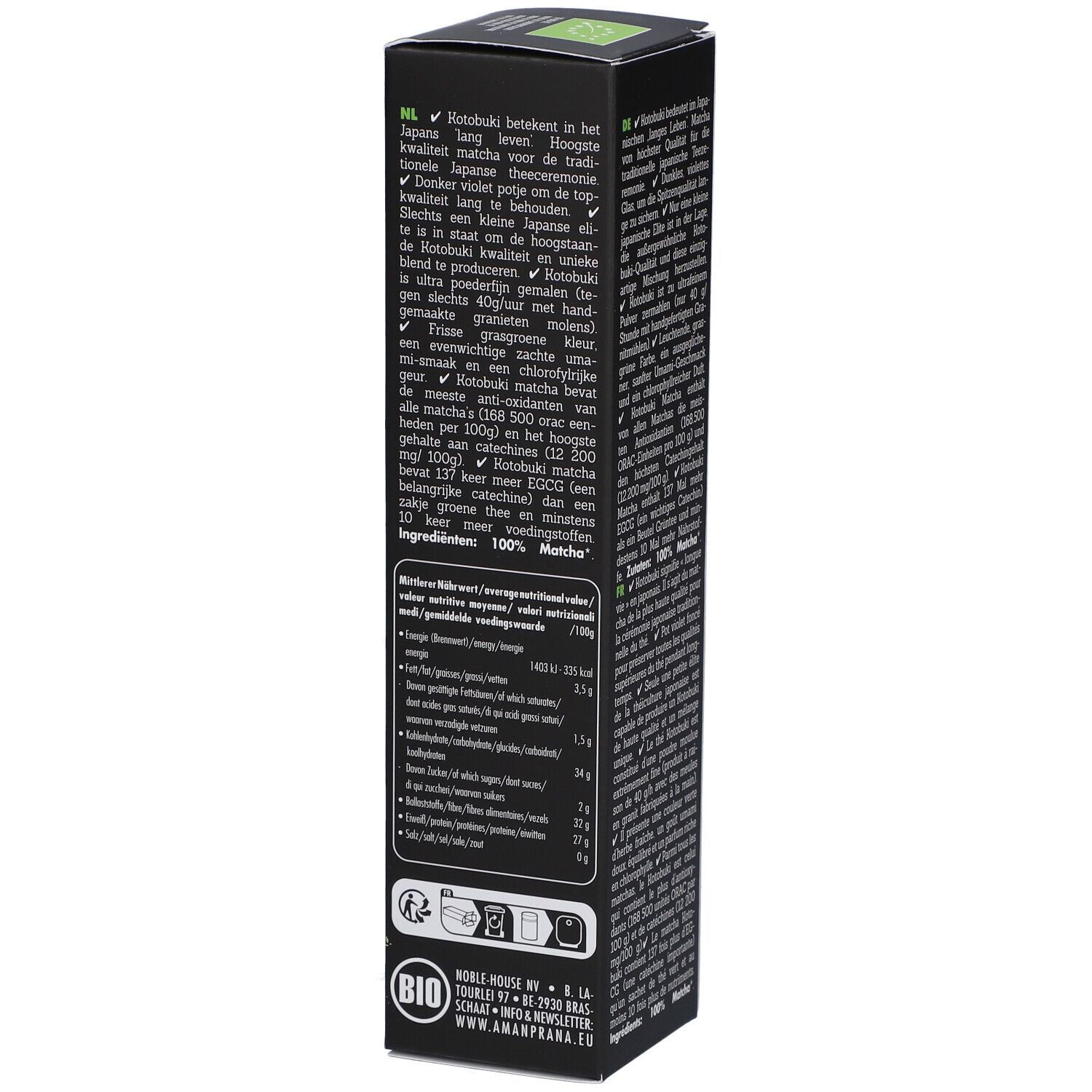 Aman Prana Kotobuki Matcha + Fouet de Bambou GRATUIT