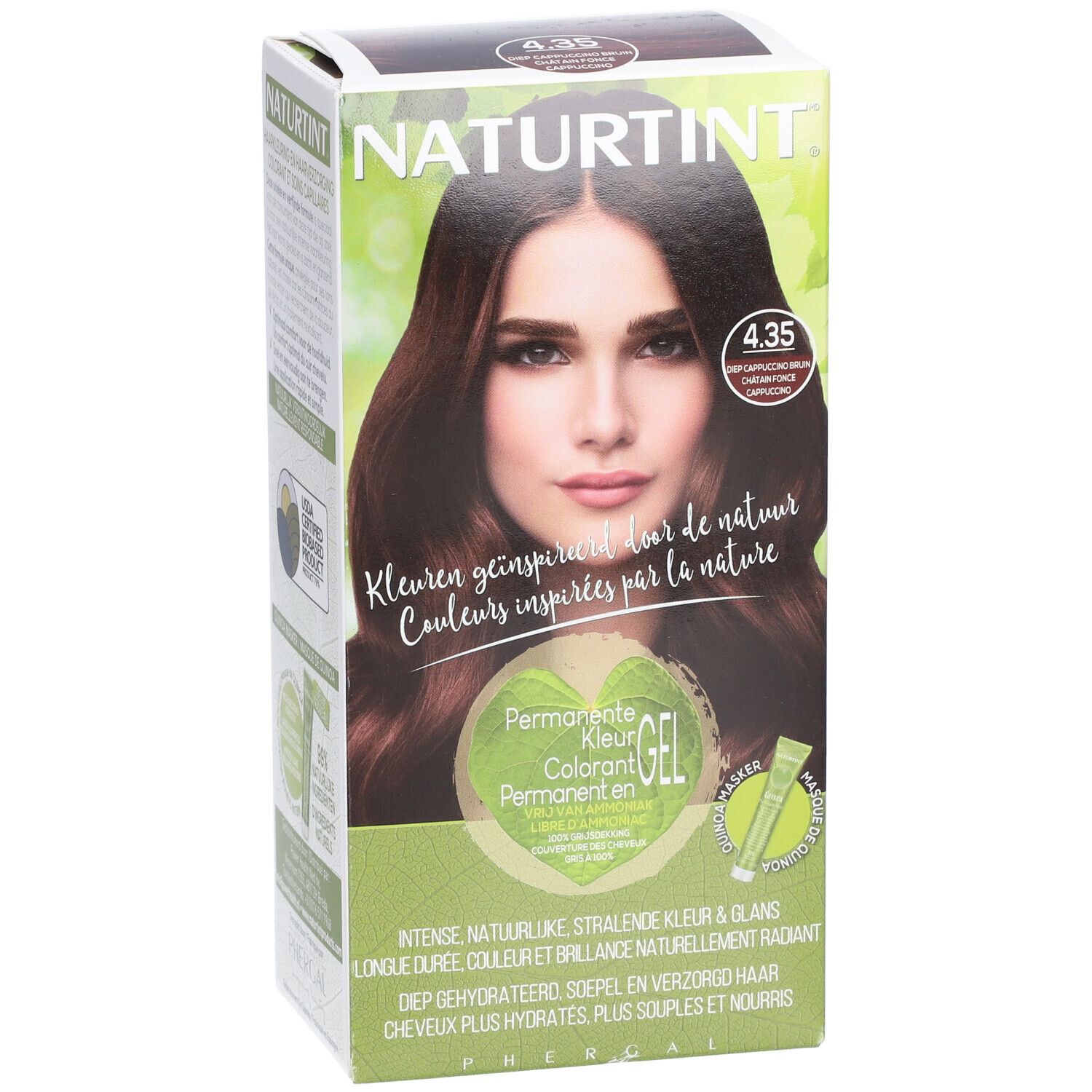 Natuurtint® Permanente Kleuring 4.35 Diep Cappuccino Bruin