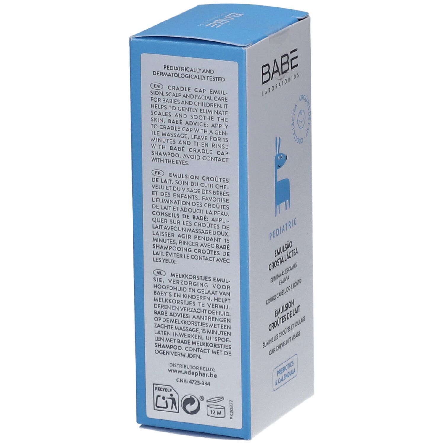 BABÉ Pediatric Emulsion Croutes Lait
