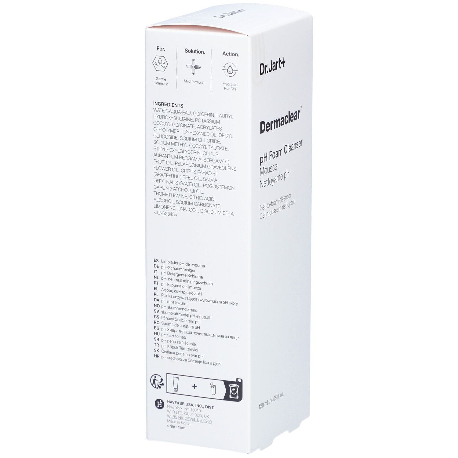 DR.JART+ Dermaclear™ Mousse nettoyante PH