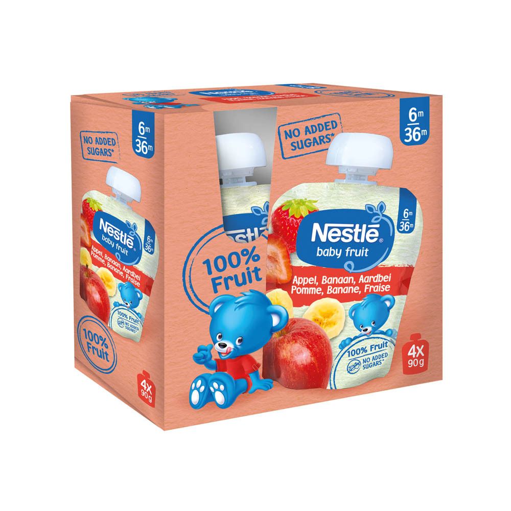 Nestlé® Baby Fruit Appel - Banaan - Aardbei