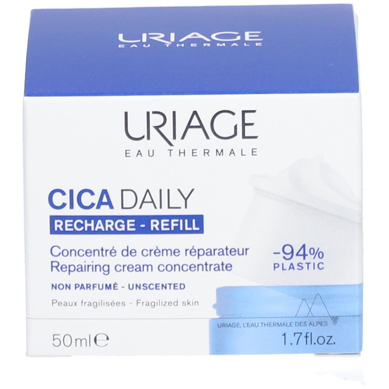 Uriage CICA Daily Geconcentreerde Herstellende Crème Navulverpakking