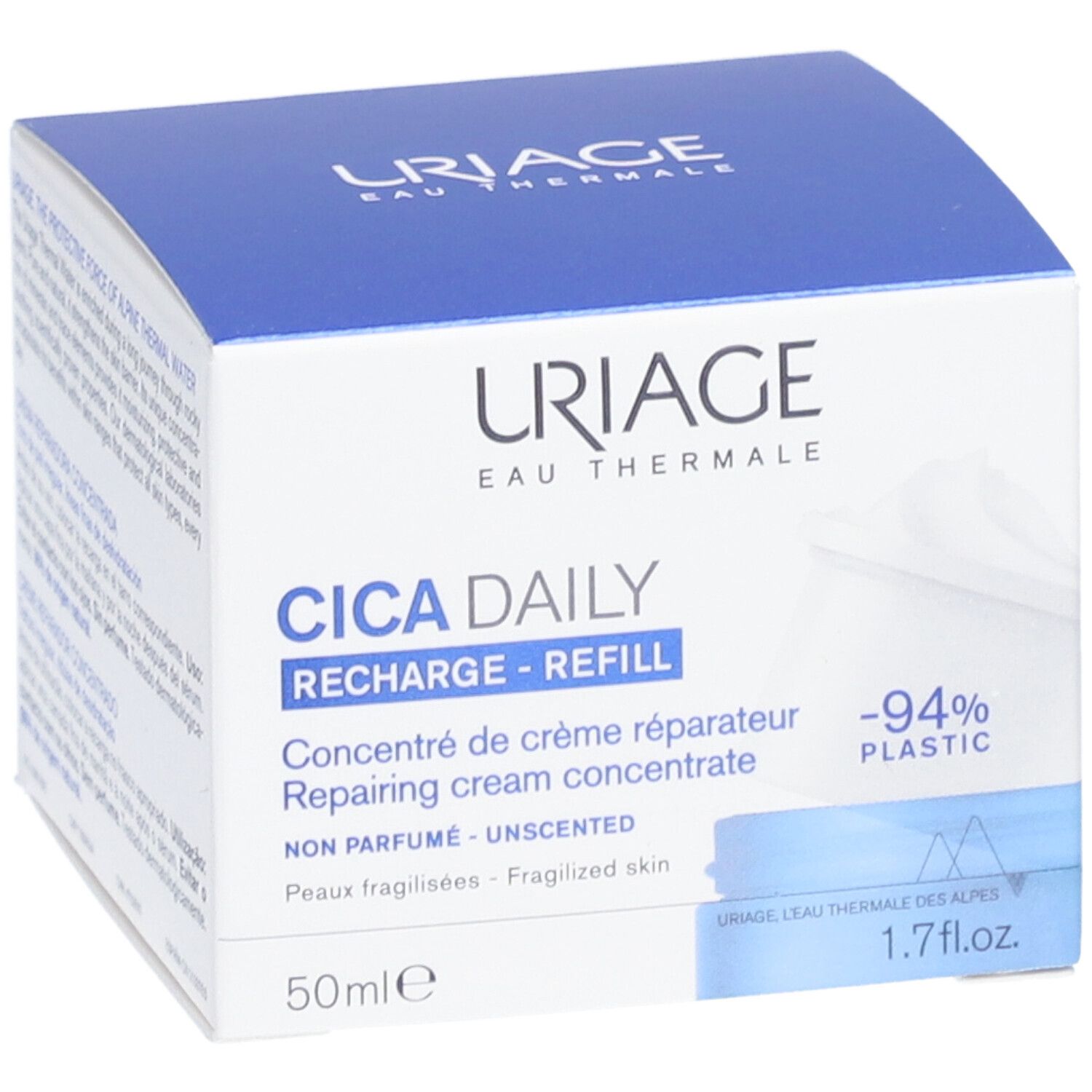 Uriage CICA Daily Geconcentreerde Herstellende Crème Navulverpakking