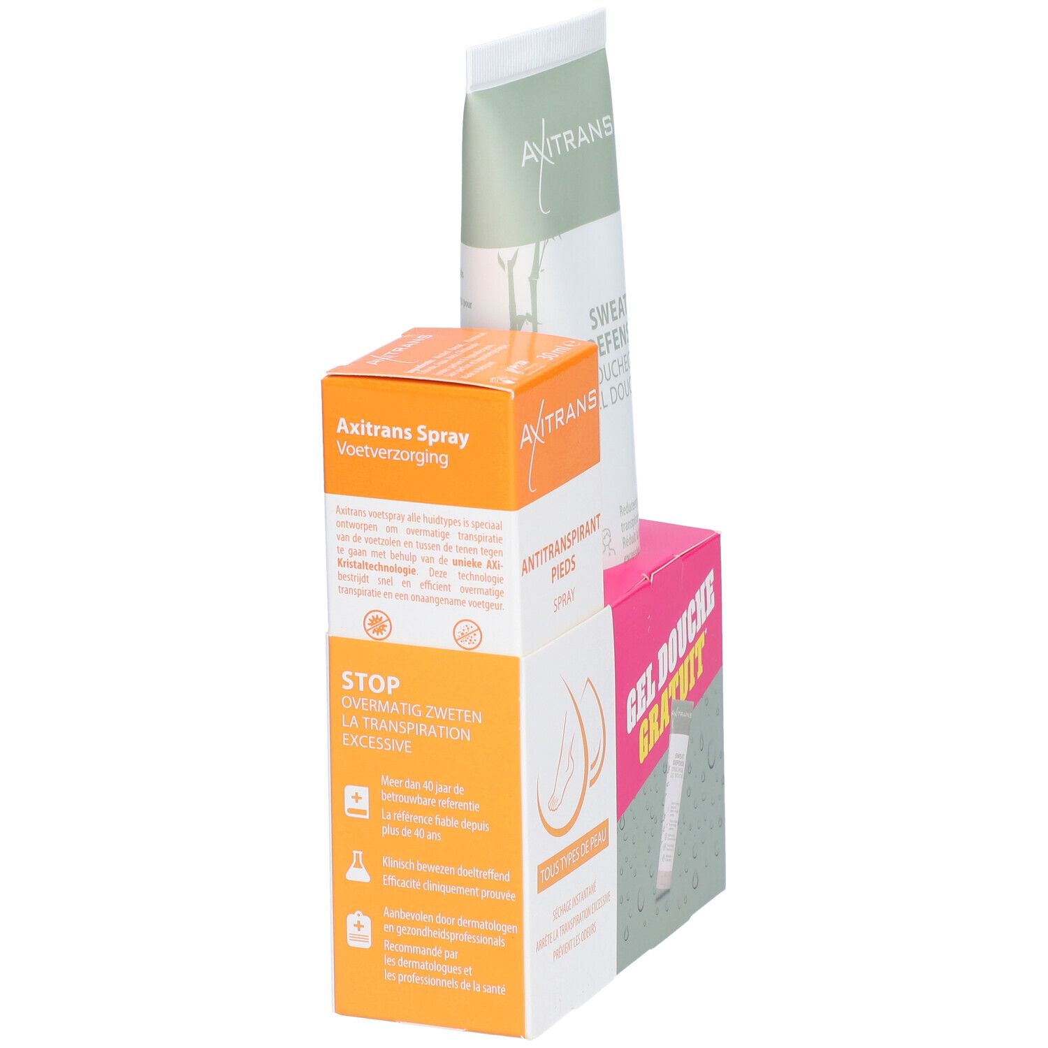 Axitrans Spray Pieds + Gel Douche 100 ml GRATUIT