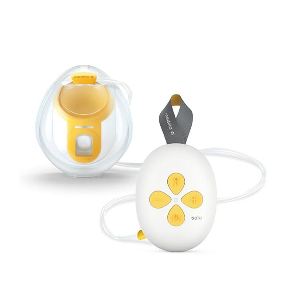 Medela Solo melkpomp: motor en borstschelp.