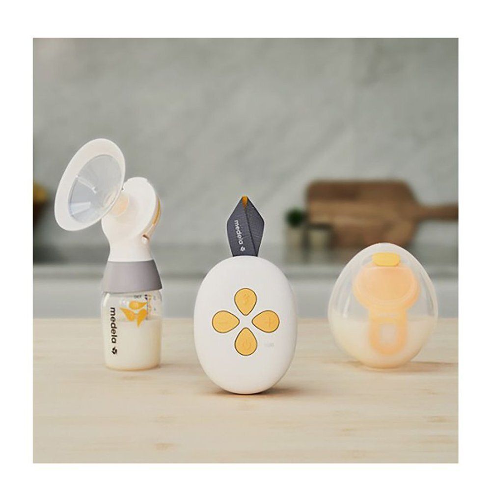 Medela Solo melkpomp met iconen voor comfort en design.