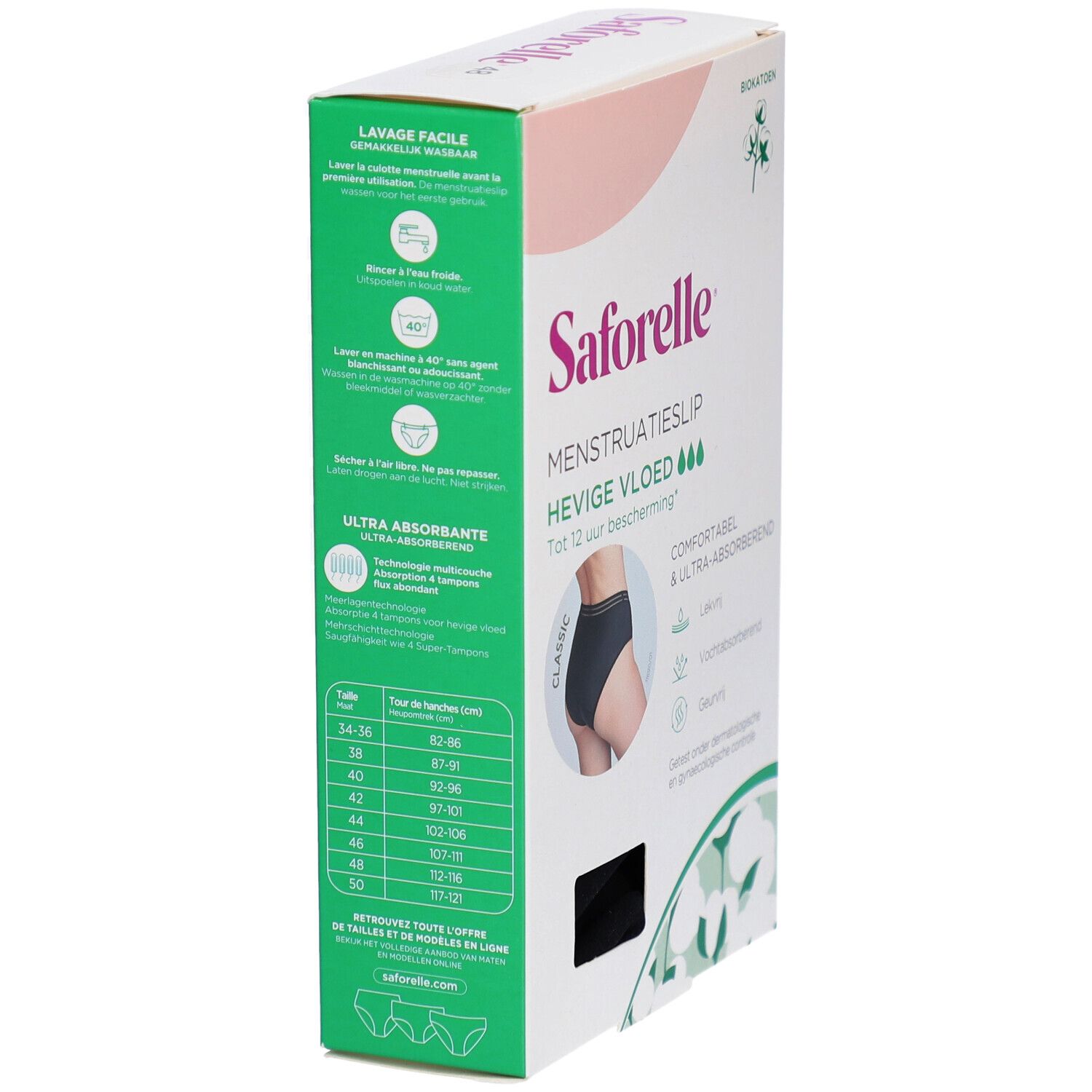 Saforelle Culotte Menstruelle Flux Abondant Taille 48