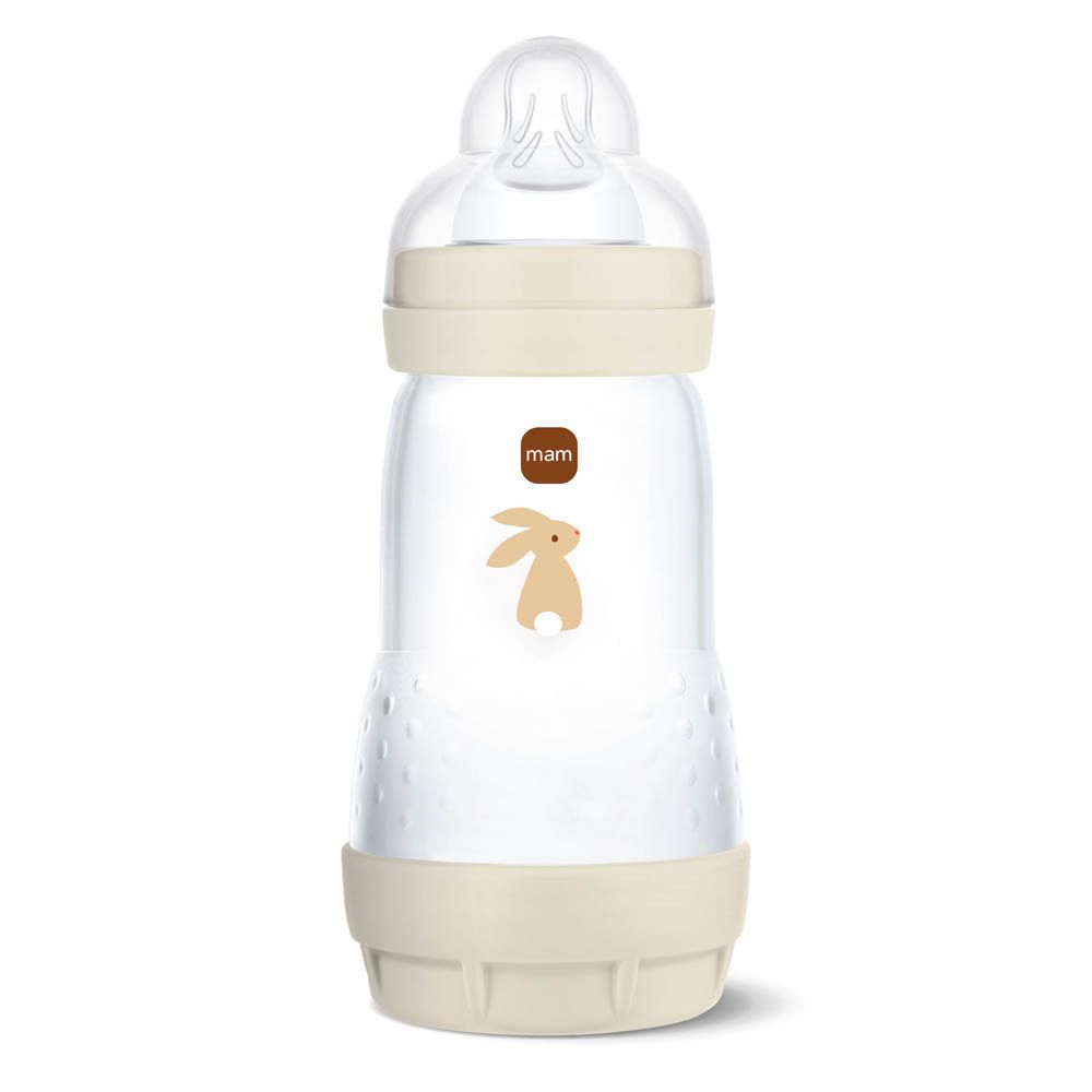 MAM Easy Start Anti-Colic fles, beige, 260 ml, in doos.