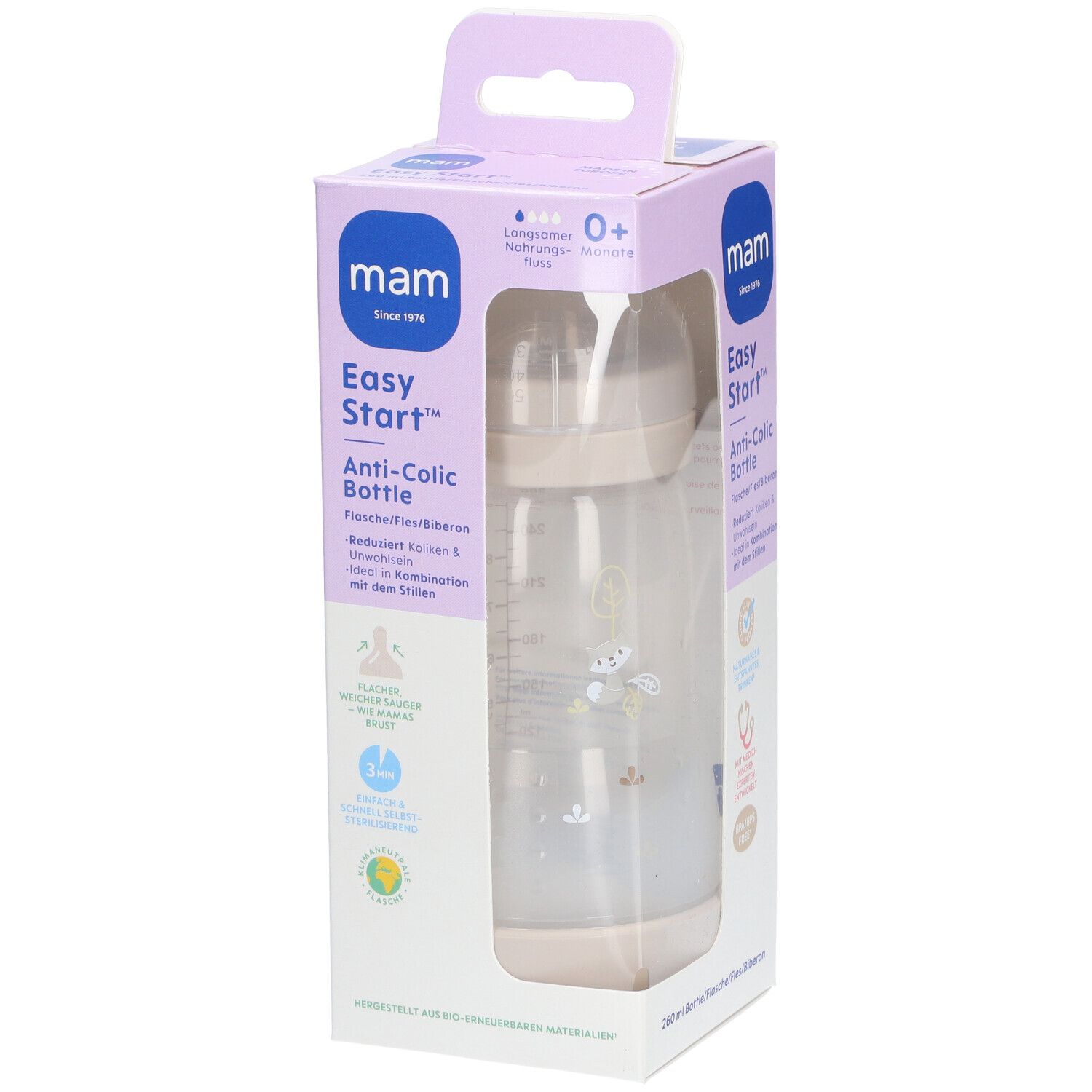 MAM Easy Start Anti-Colic Zuigfles Uni 260ml