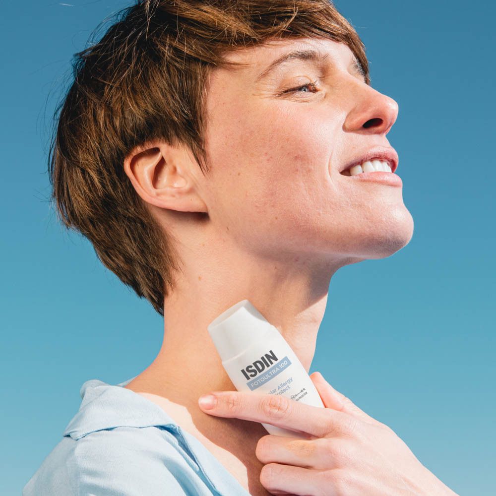 ISDIN Fotoultra 100 Solar Allergy Protect. Product en tekst.