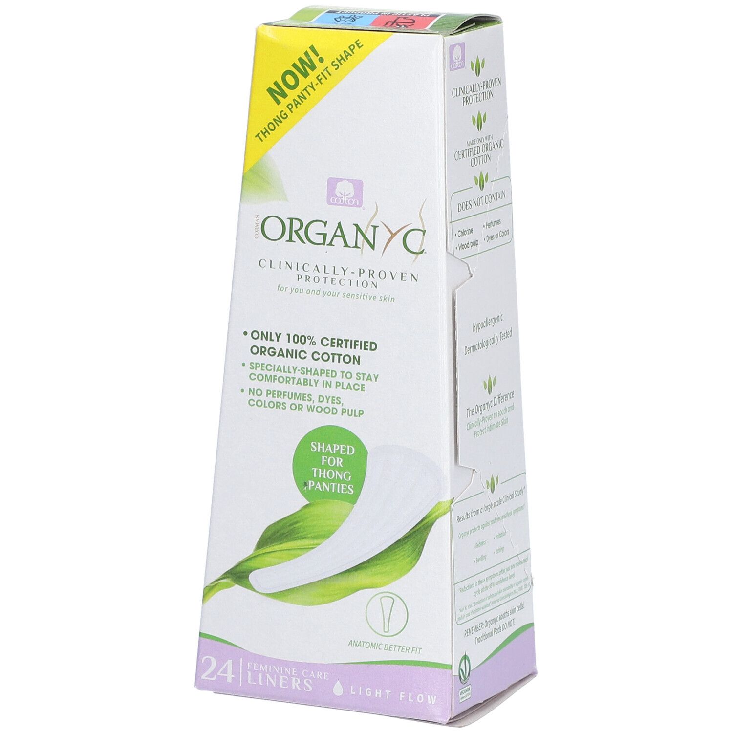 Organyc Protège-Slip String 100% Coton Bio 24 Pièces