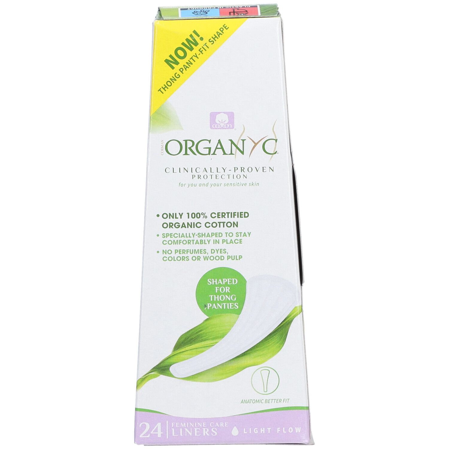 Organyc Protège-Slip String 100% Coton Bio 24 Pièces