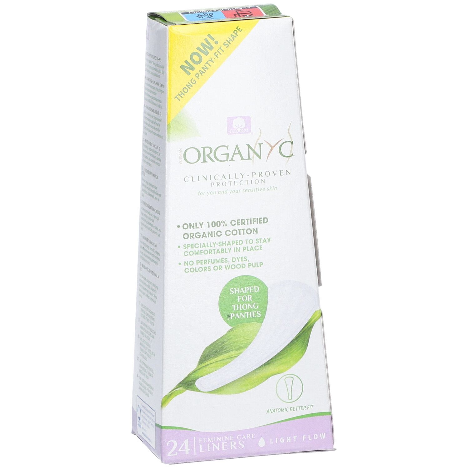 Organyc Protège-Slip String 100% Coton Bio 24 Pièces