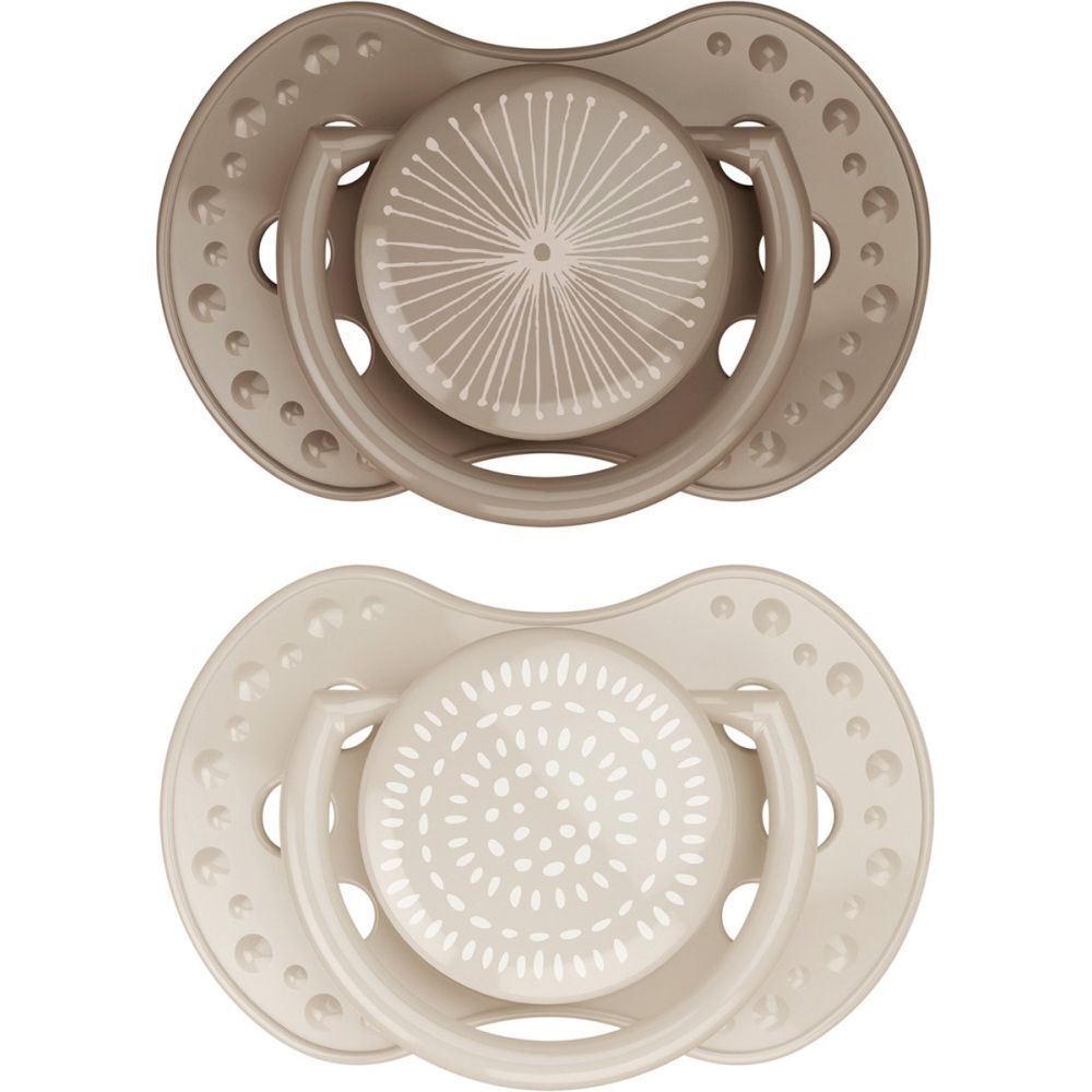 DIFRAX Tétine Dynamic Harmony Crème - Marron Clair 18 mois et +