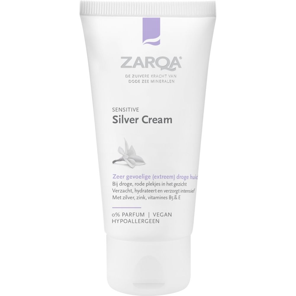 Zarqa Silver Cream tube en doosje.