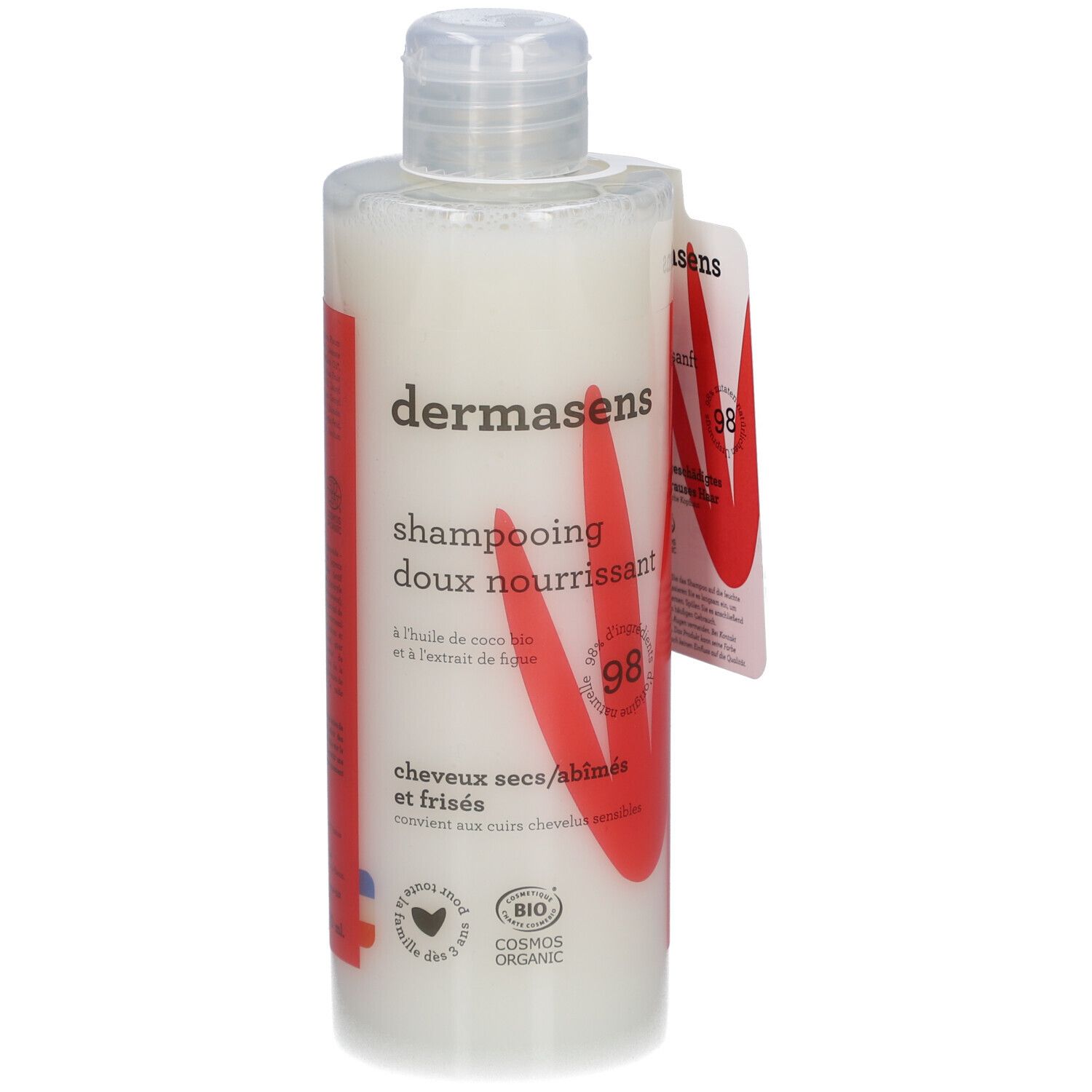 Dermasens Milde Voedende Shampoo Droog/beschadigd en krullend haar