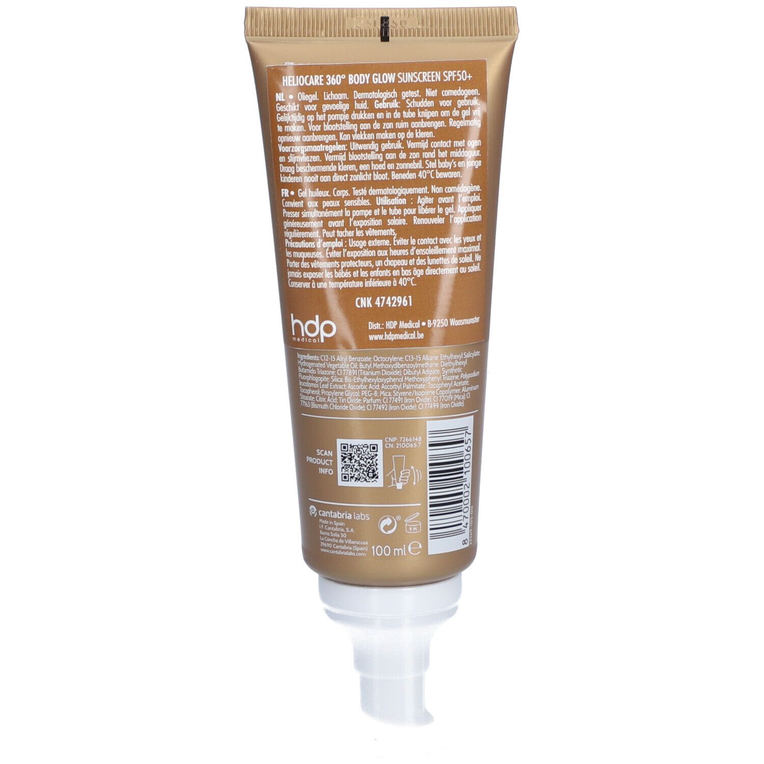 Heliocare 360° Body Glow SPF50+