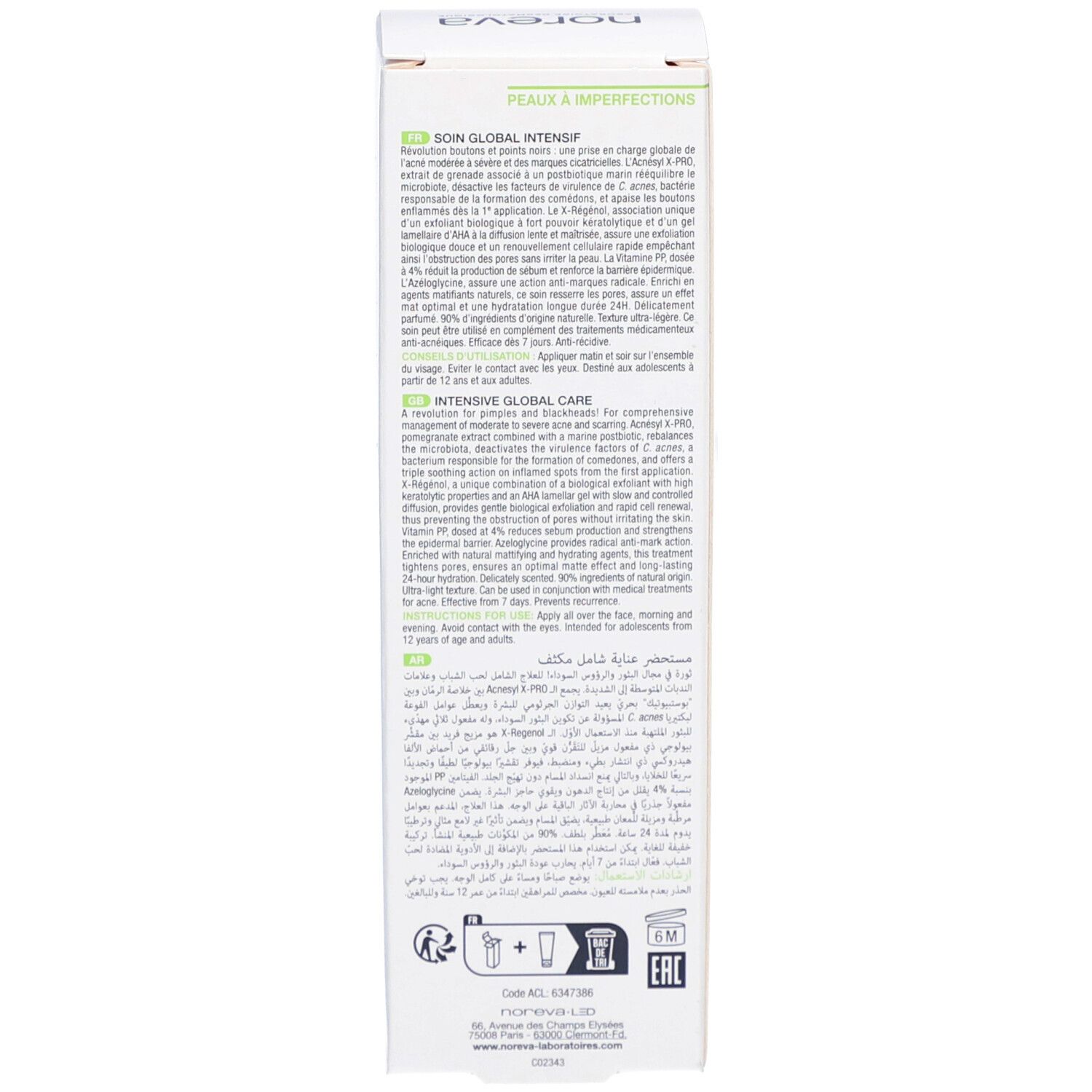 Noreva Exfoliac Global X-pro