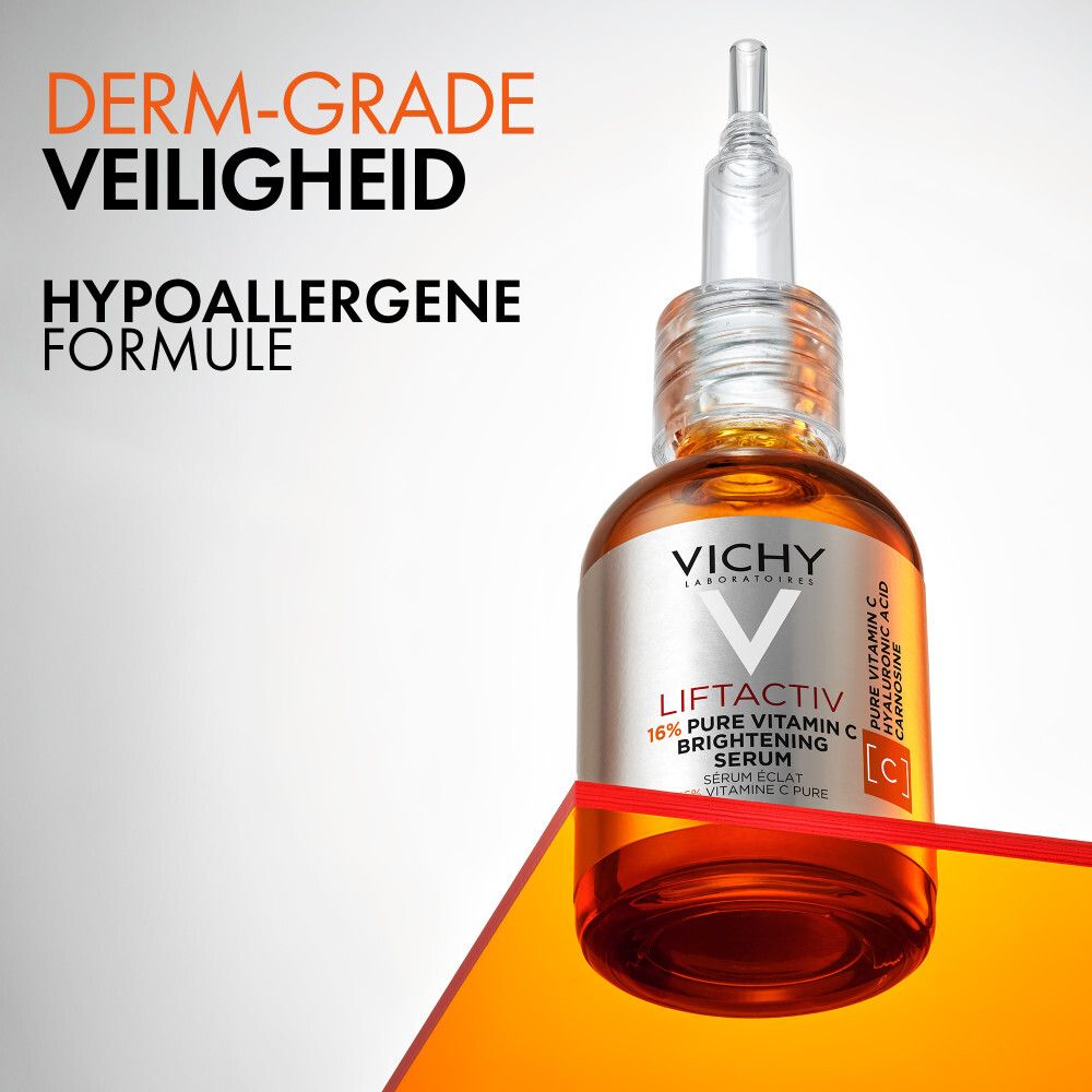 Vichy Liftactiv serum. Verpakking. Tekst op de verpakking. QR-code.