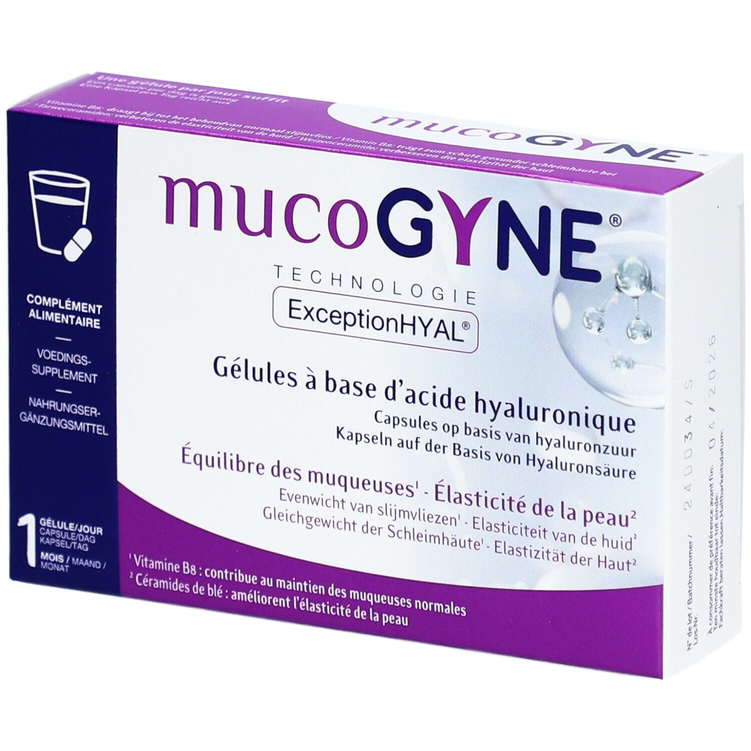 Mucogyne Gélules à base d'acide hyaluronique