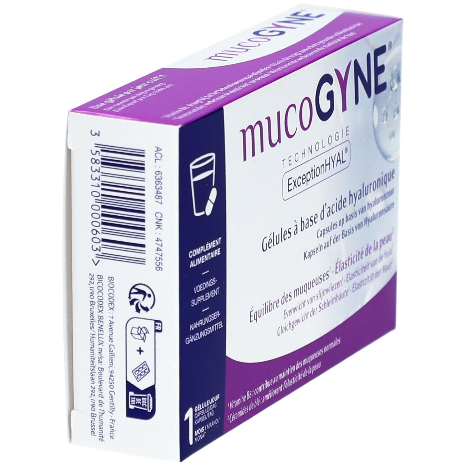 Mucogyne Gélules à base d'acide hyaluronique