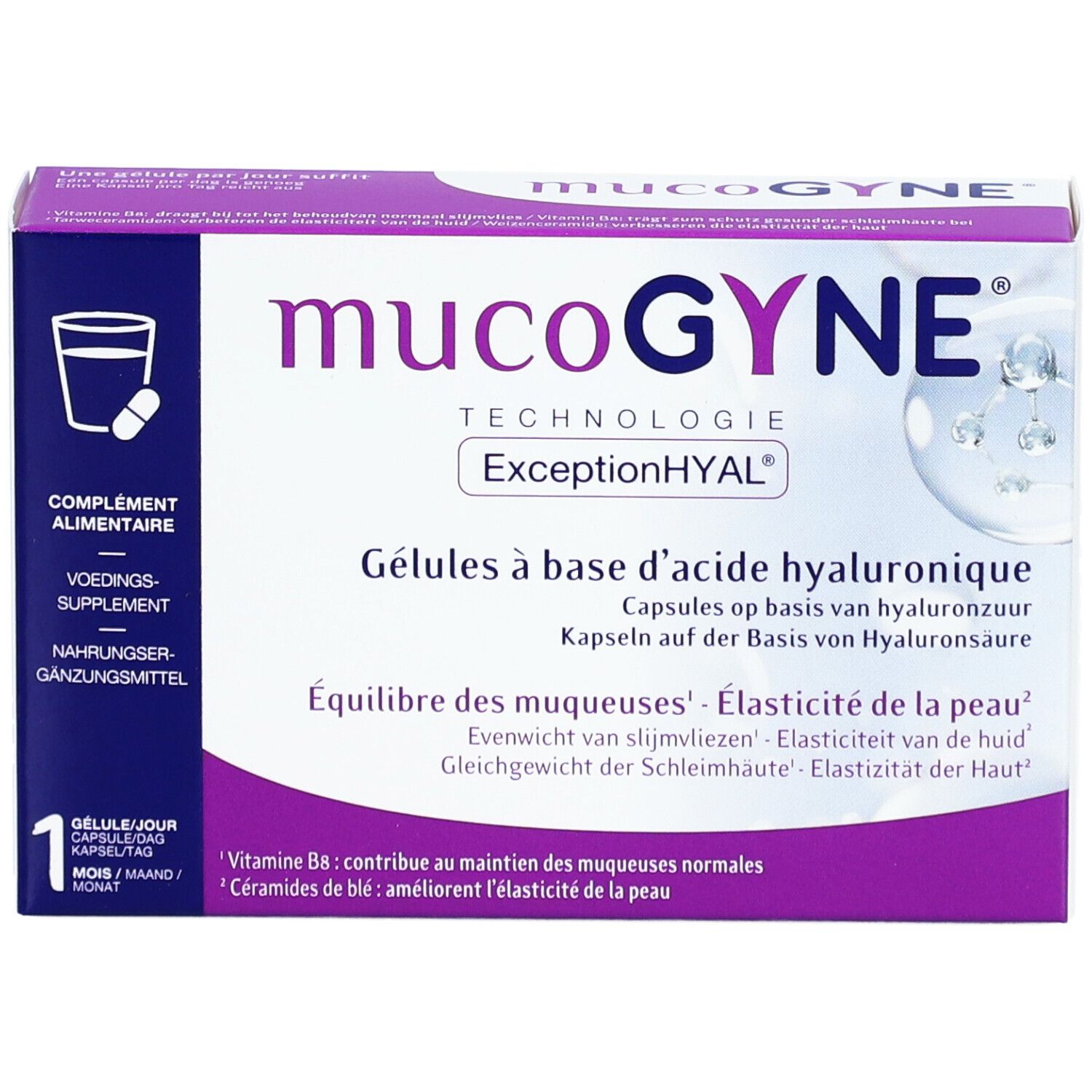 Mucogyne Gélules à base d'acide hyaluronique