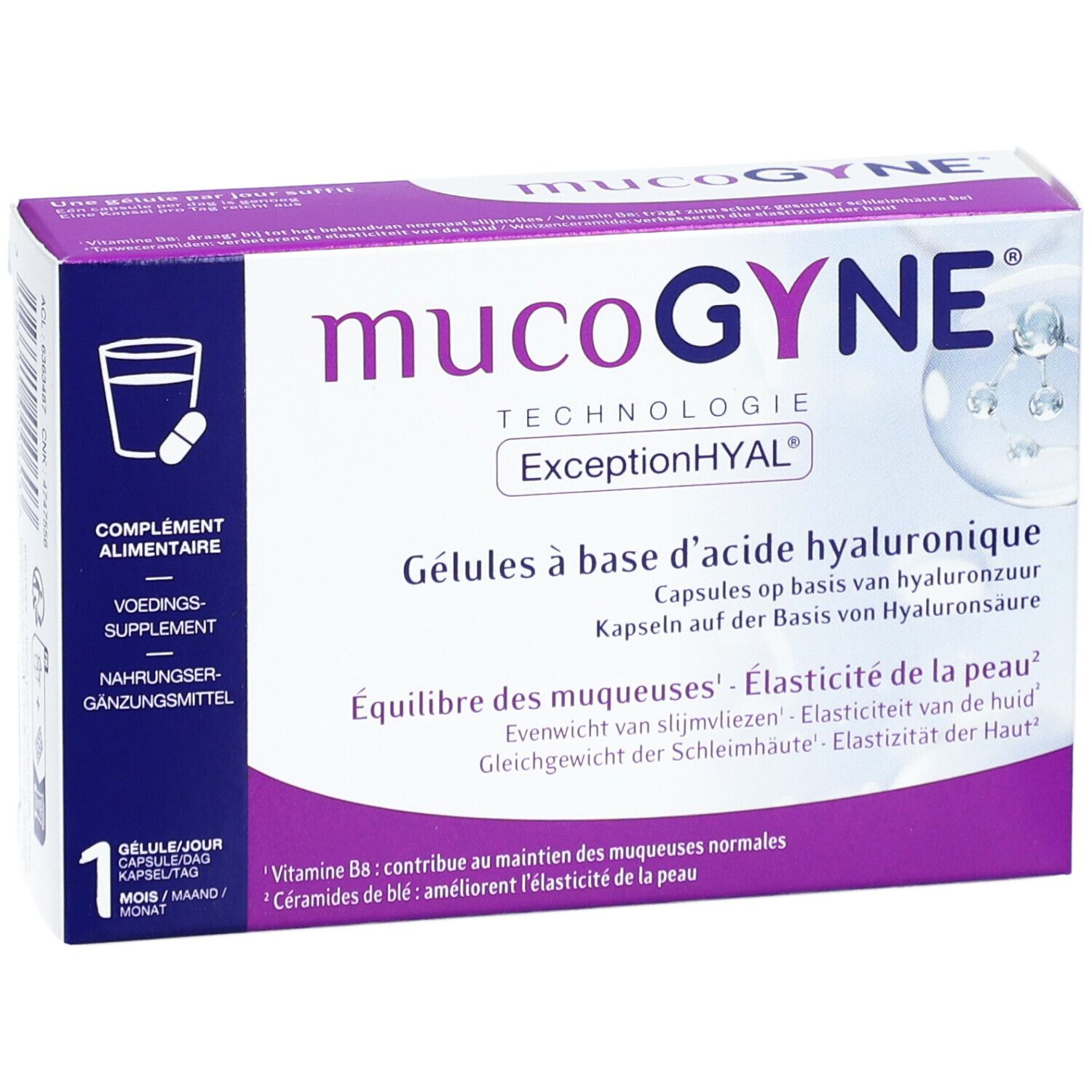 Mucogyne Gélules à base d'acide hyaluronique