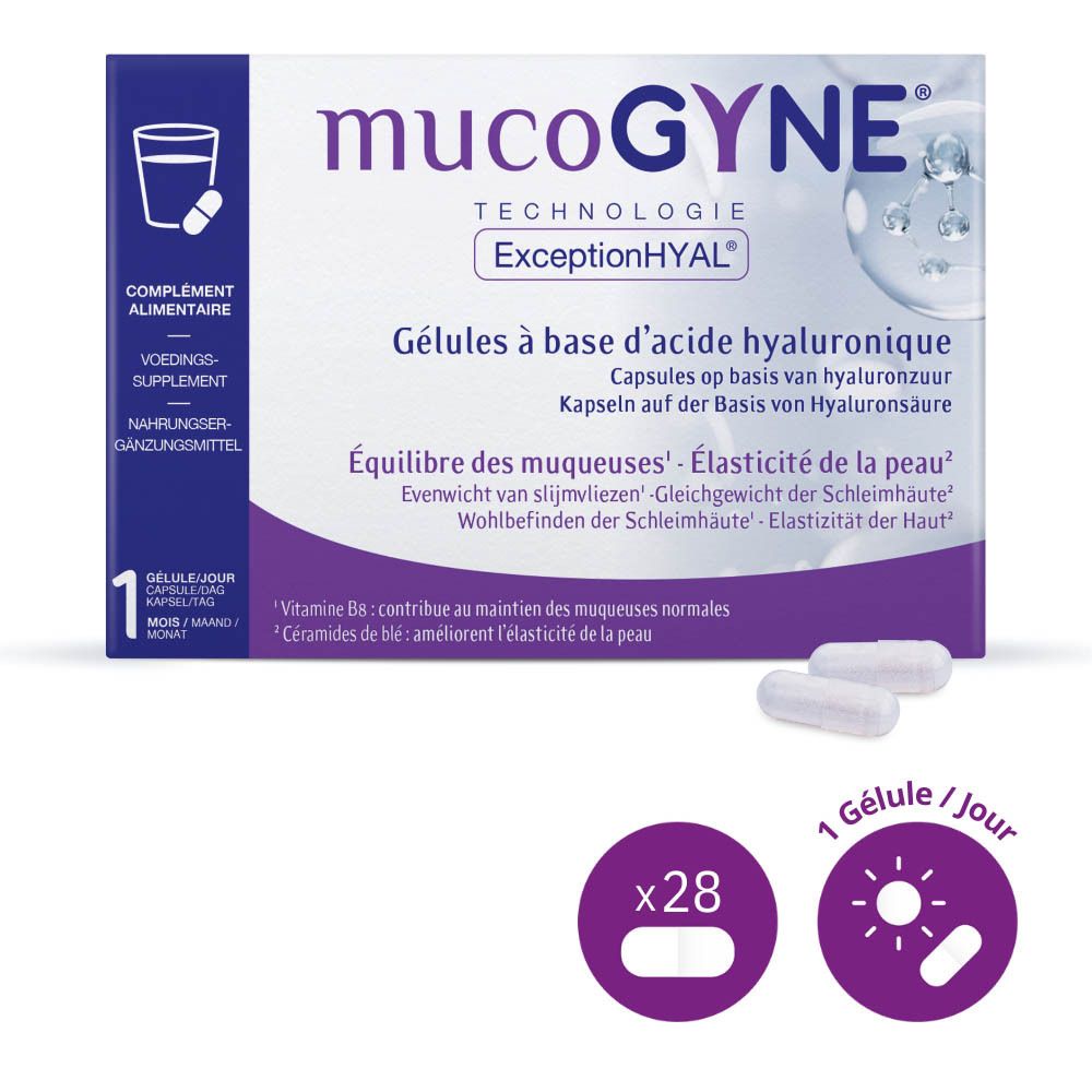 Mucogyne Gélules à base d'acide hyaluronique