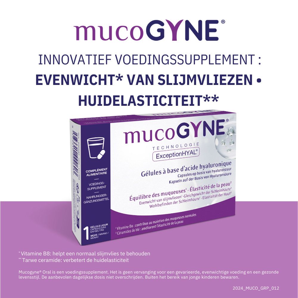 Mucogyne Capsules op basis van Hyaluronzuur