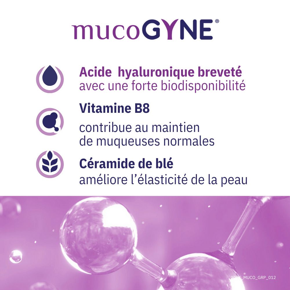 Mucogyne Gélules à base d'acide hyaluronique