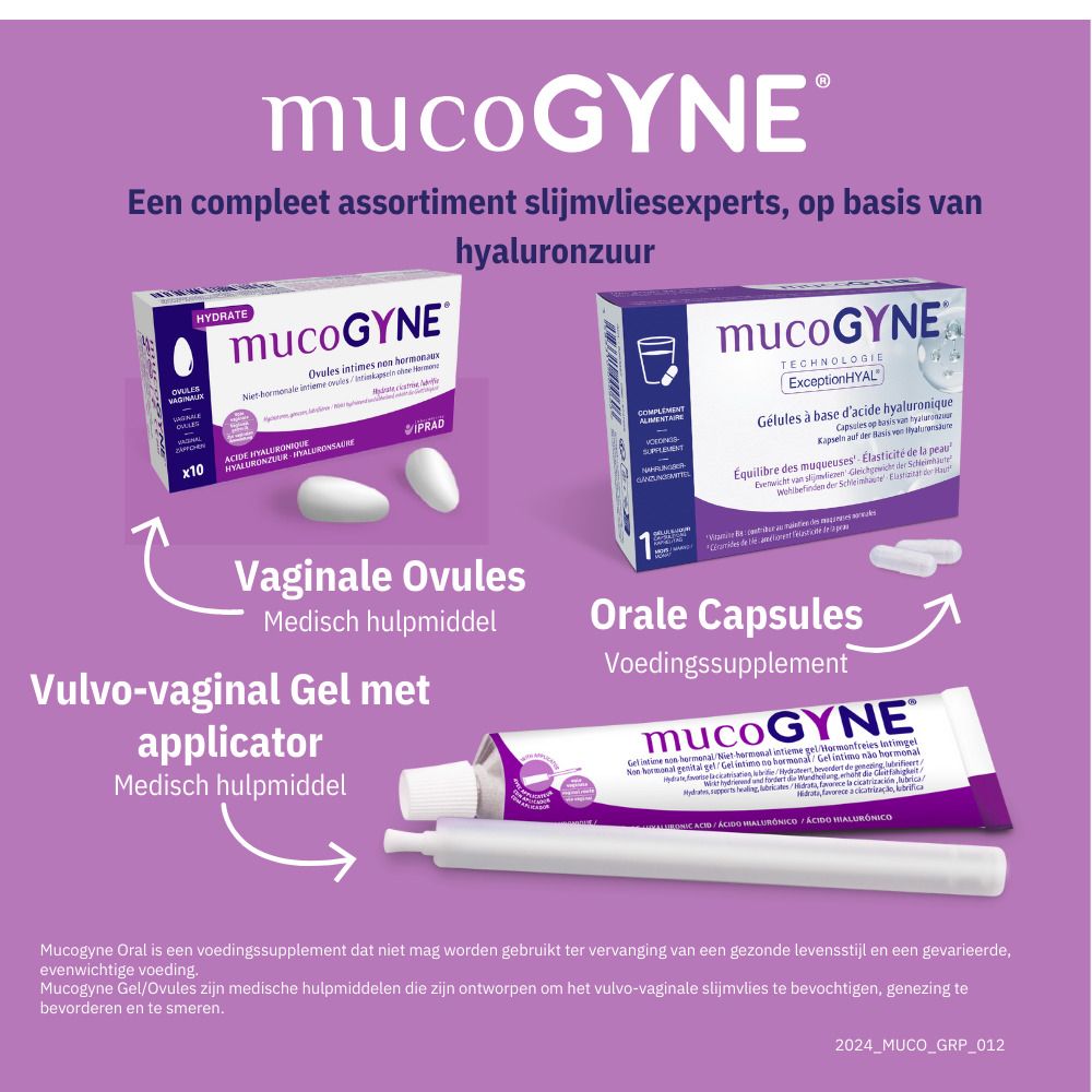Mucogyne Capsules op basis van Hyaluronzuur