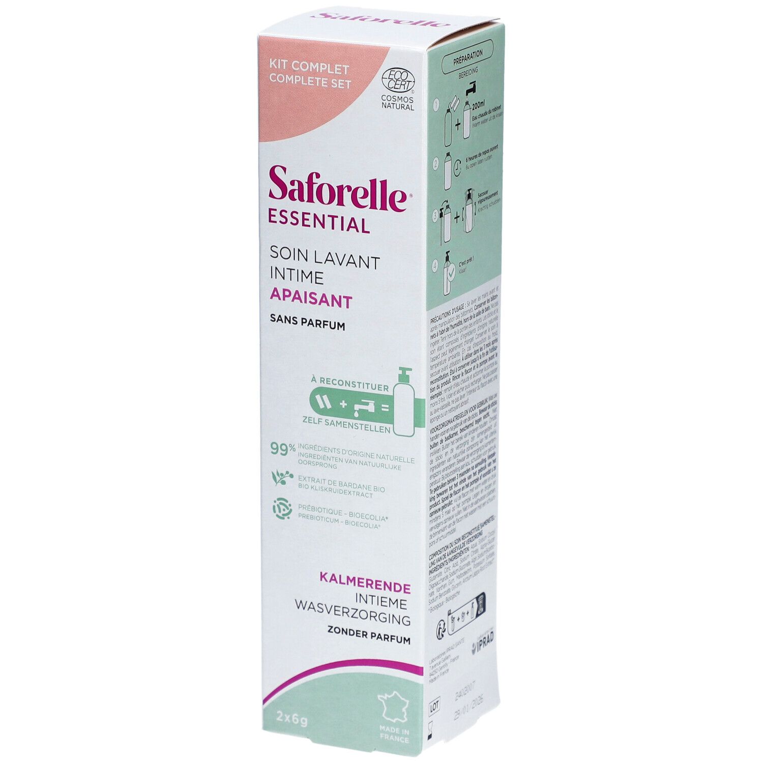 Saforelle Essential Soin Lavant Intime Apaisant Sans Parfum