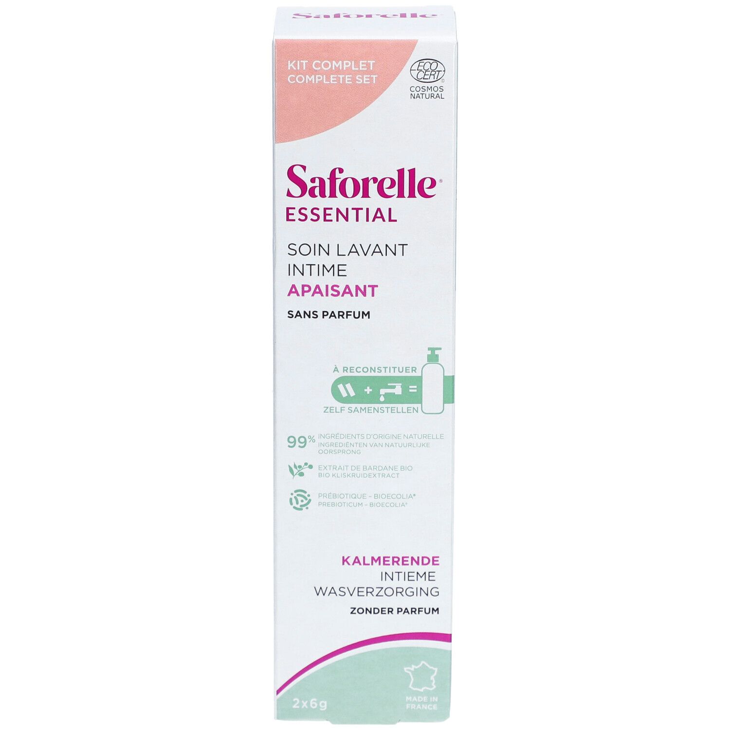 Saforelle Essential Soin Lavant Intime Apaisant Sans Parfum